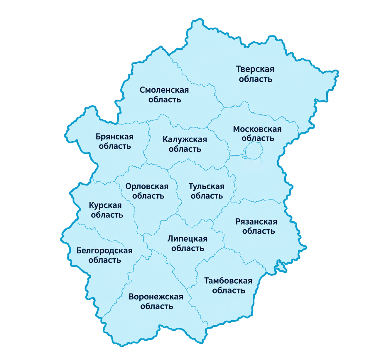Карта ЦФО